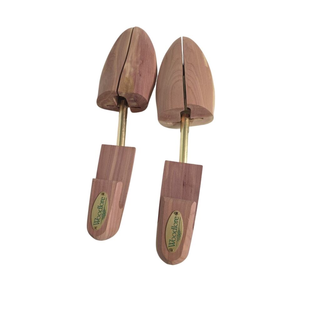 Woodlore Cedar Shoe Trees Adjustable Men's Size L Shoe Stretcher Shaper 50204